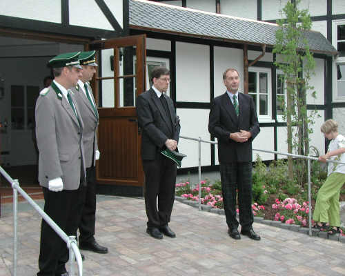 von links: D. Flügge, M. Bültmann,  W. Spanken, E. Reuter